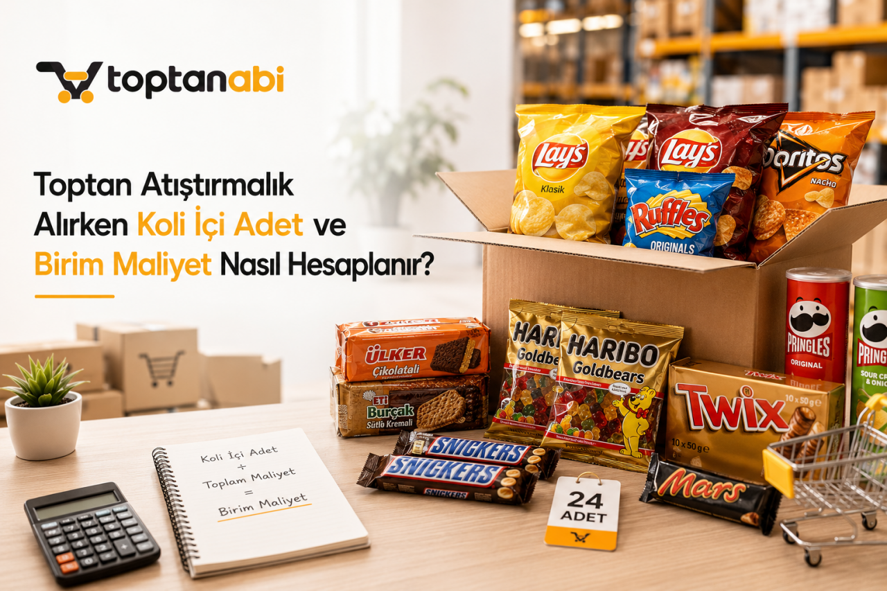Toptan Atıştırmalık Alırken Koli İçi Adet ve Birim Maliyet Nasıl Hesaplanır?