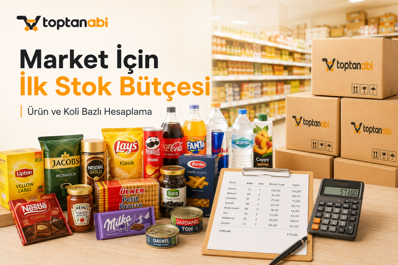 Market İçin İlk Stok Bütçesi Nasıl Planlanır? Ürün ve Koli Bazlı Hesaplama
