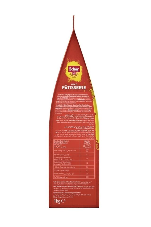 Schar Mix C Patisserie Glutensiz Un 1000 gr (5 ADET)