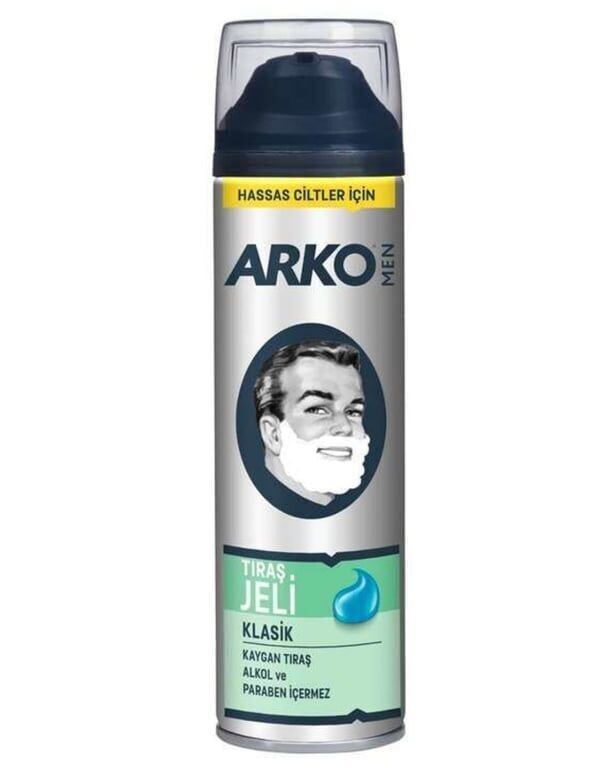 Arko Tıraş Jeli 200 ml Klasik Paket (6 Adet)