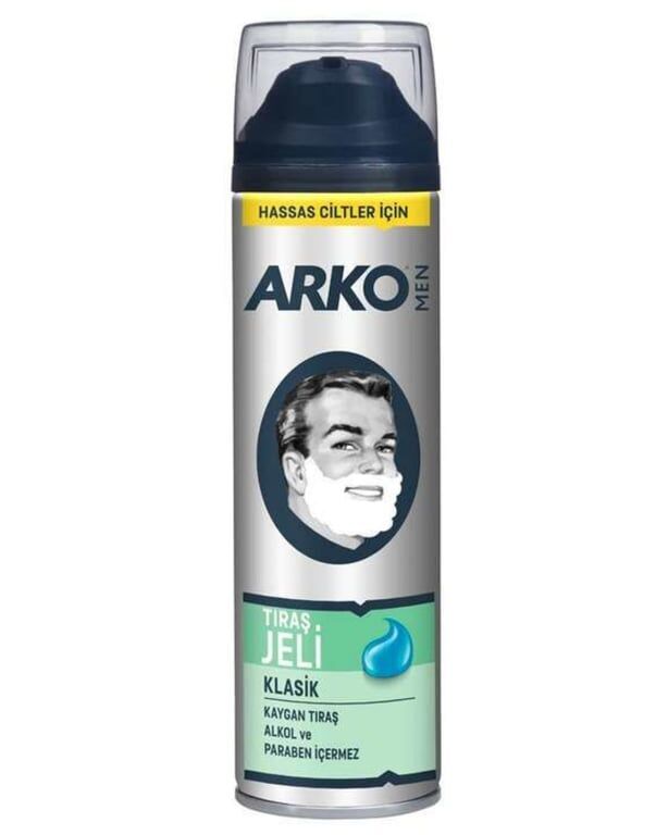 Arko Tıraş Jeli 200 ml Klasik Paket (6 Adet)