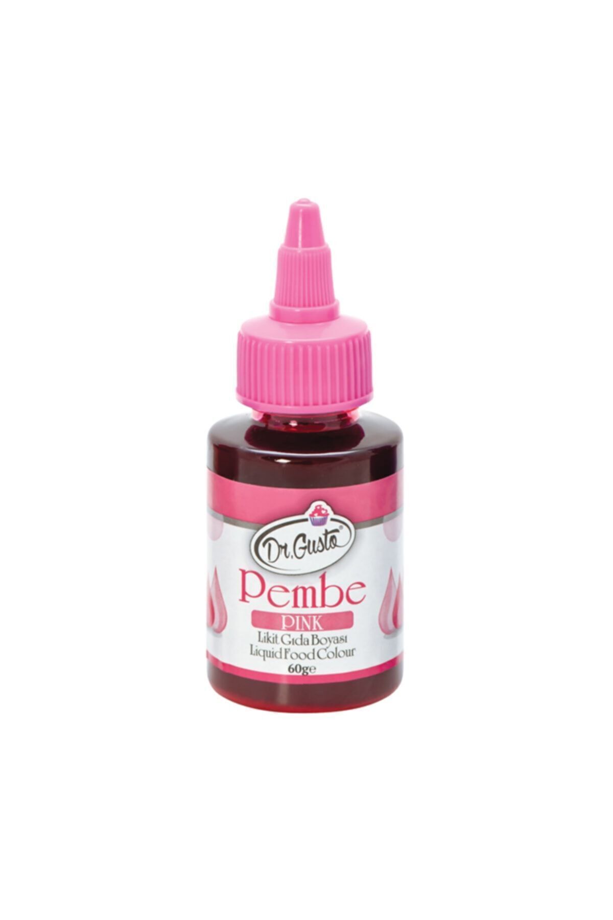 Dr Gusto Sıvı Gıda Boyası Pembe 60 Gram