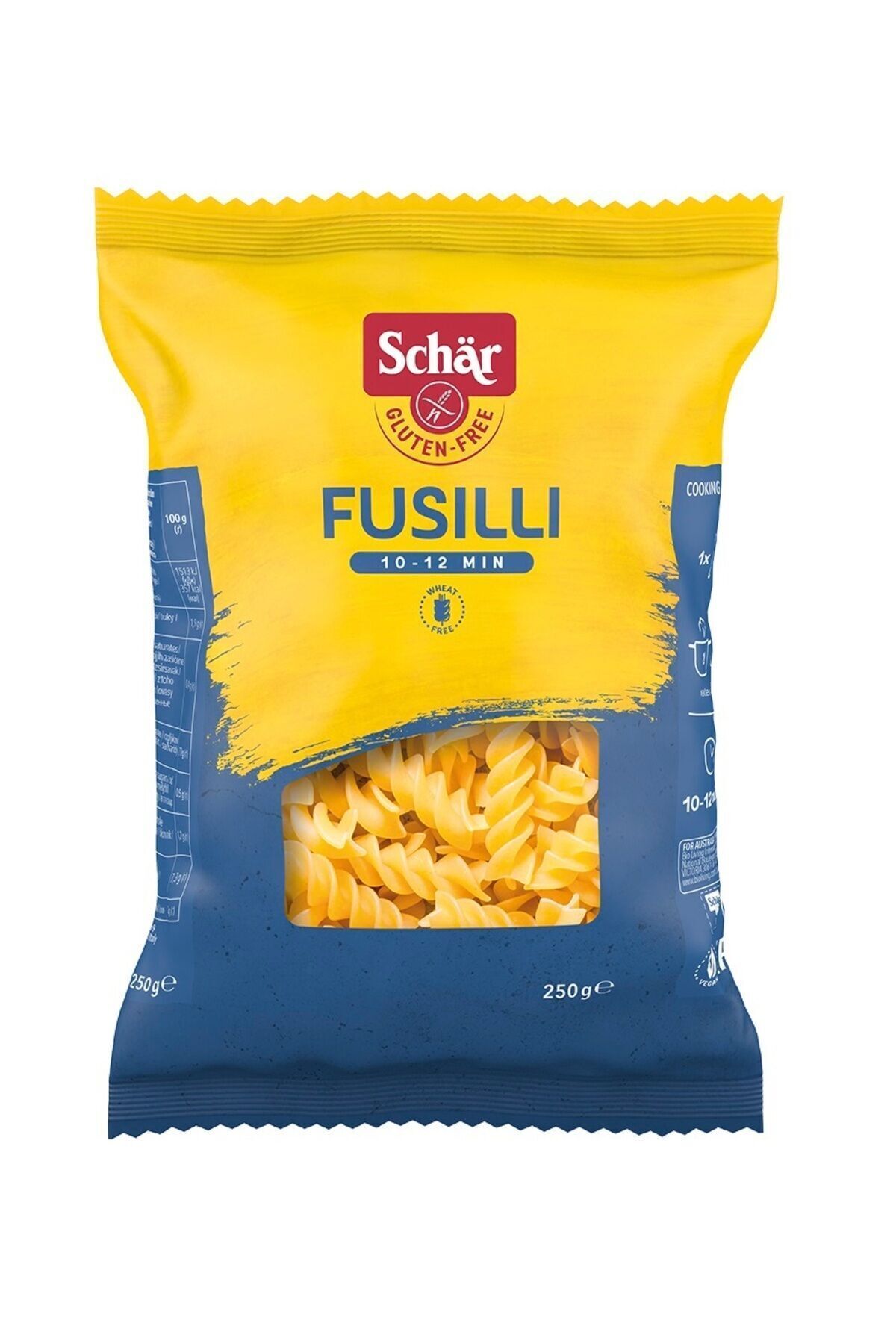 Schar Fusulli Glutensiz Burgu Makarna 250 gr (10 ADET)