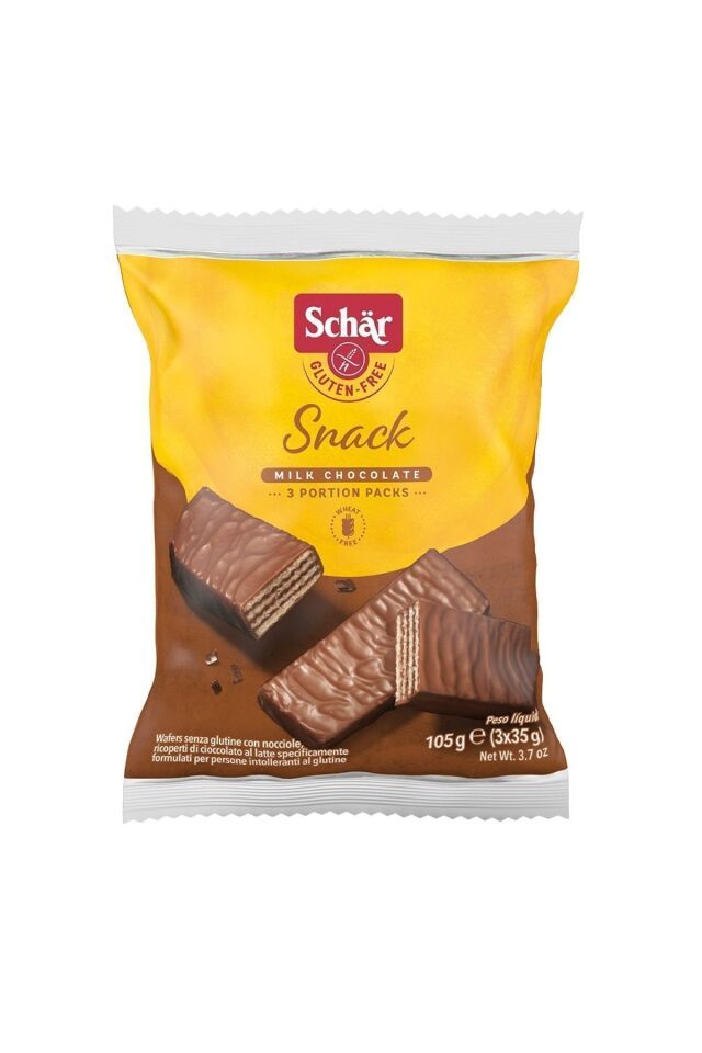 Schar Snack Glutensiz Çikolata Kaplı Fındıklı Gofret 105g