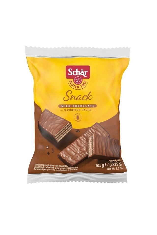 Schar Snack Glutensiz Çikolata Kaplı Fındıklı Gofret 105g
