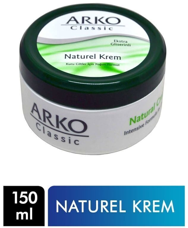 Arko Naturel El ve Yüz Kremi 150 ml Koli (40 Adet)