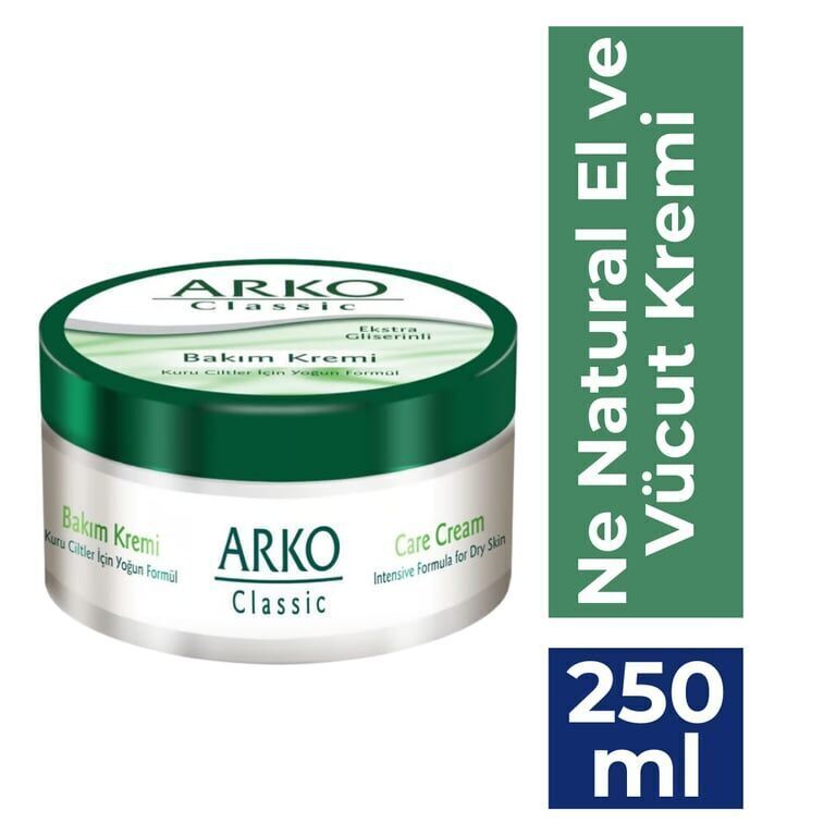 Arko Nem Natural El ve Vücut Kremi 250ML Koli (12 Adet)