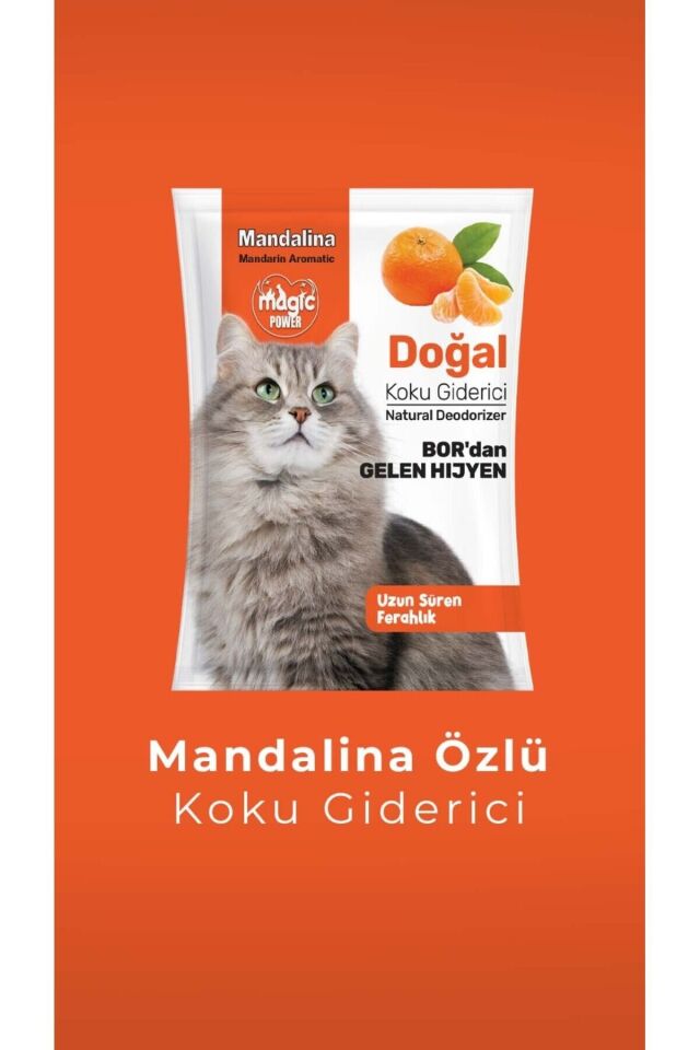 Kedi Kumu Koku Giderici Mandalina Özlü Doğal Koku Giderici Borun Mucizesi