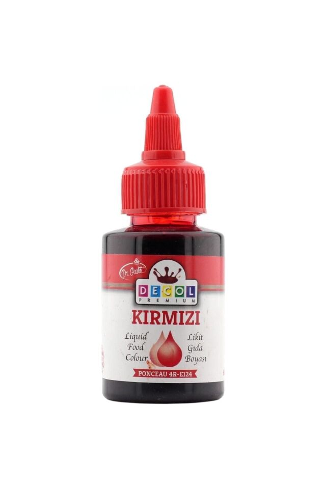 Dr Gusto Su Bazlı Likit Sıvı Gıda Boyası 5 Li Set (5 Adet - 5 Renk) Sarı - Mavi - Kırmızı - Yeşil - Pembe