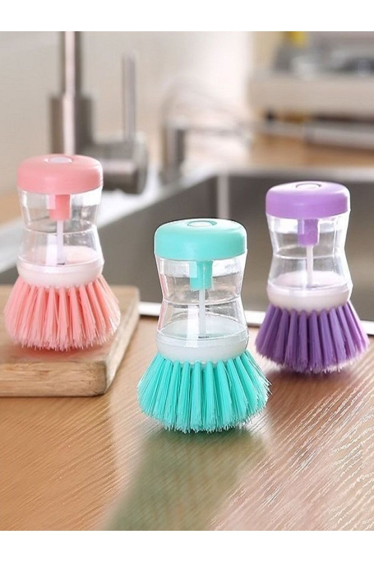 Deterjan Hazneli Bulaşık Yıkama Fırçası