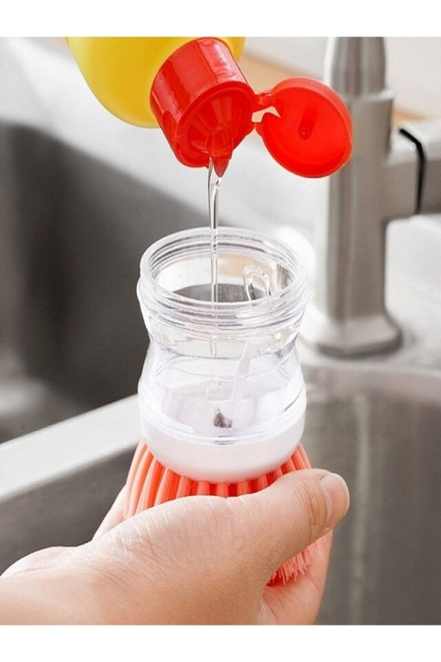 Deterjan Hazneli Bulaşık Yıkama Fırçası