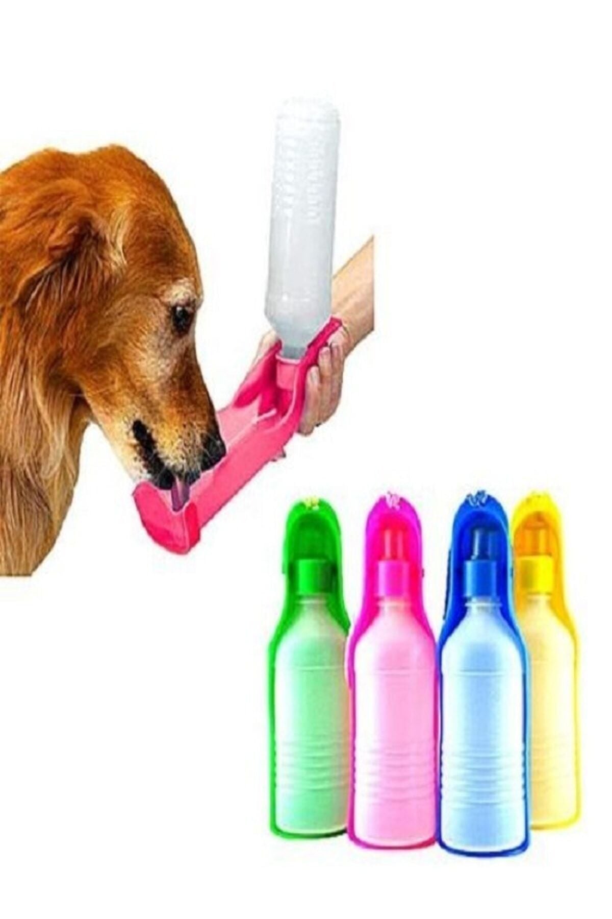 Evcil Hayvan Seyahat Suluğu 500 Ml, Portatif Asma Ipli Kedi Köpek Suluğu