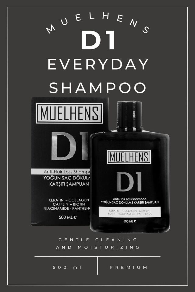 Muelhens D1 Anti Hair Loss Shampoo Yoğun Saç Dökülme Karşıtı Şampuan 500 ml