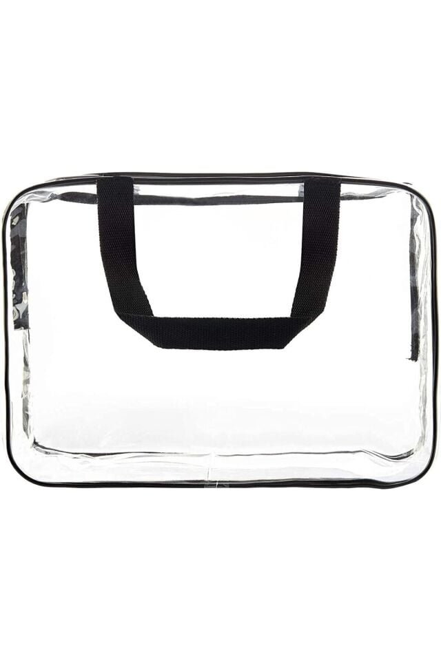 Tatil, Plaj, Kozmetik ,makyaj Bakım Çantası Seti, Şeffaf Su Geçirmez , Büyük Boy 2 Adet Çanta