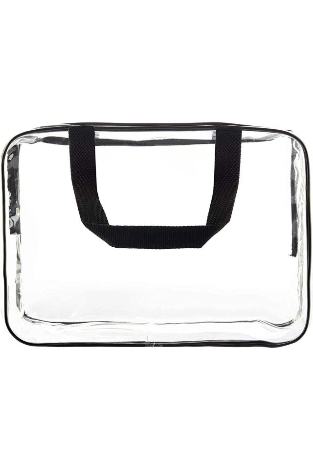 Bybaby Tatil, Plaj, Kozmetik ,makyaj Bakım Çantası Seti, Şeffaf Su Geçirmez , Büyük Boy 2 Adet Çanta