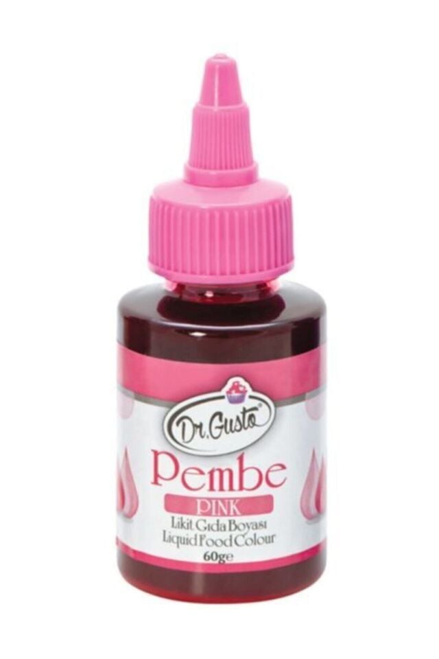 Dr Gusto Su Bazlı Likit Gıda Boyası 60 gr Pembe