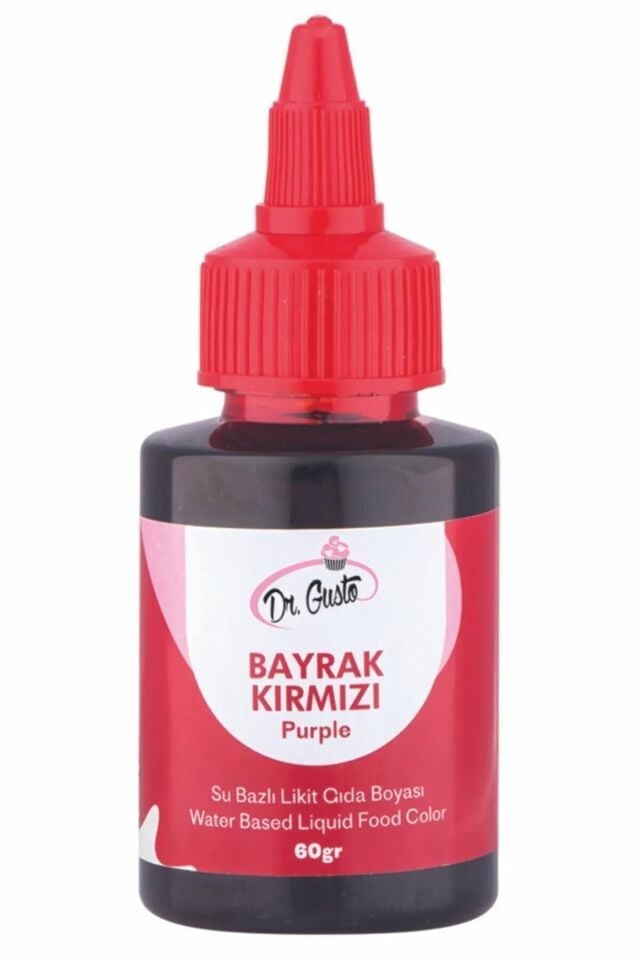 Dr Gusto Bayrak Kırmızı Likit Gıda Boyası 60 Gr