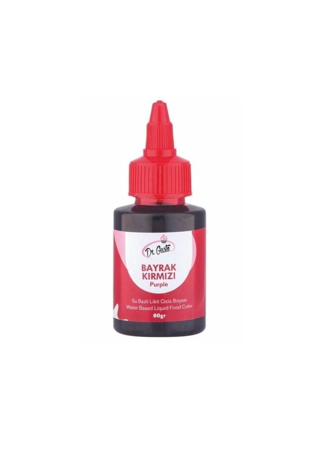 Dr Gusto Bayrak Kırmızı Likit Gıda Boyası 60 Gr