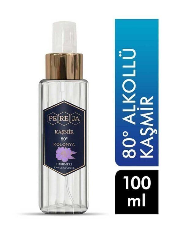 Pereja 80° Alkollü Kolonya 100 ml Sprey Kaşmir Adet (1 Adet)