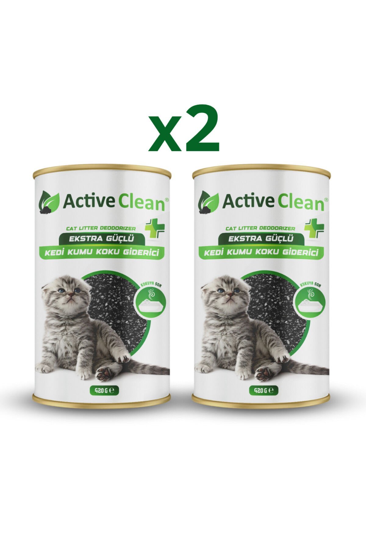 Clean Plus Kedi Kumu Koku Giderici 420g 2li Set