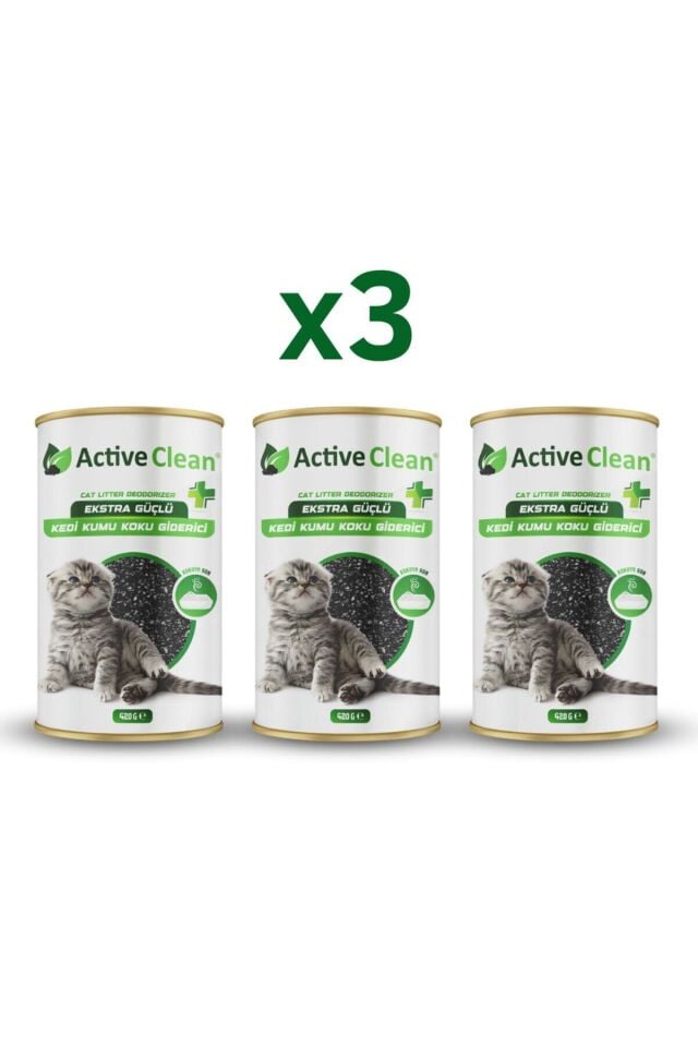 Clean Plus Kedi Kumu Koku Giderici 420g 3’lü Set