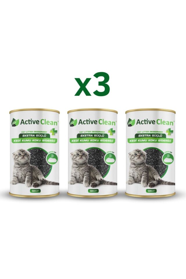 Clean Plus Kedi Kumu Koku Giderici 420g 3’lü Set