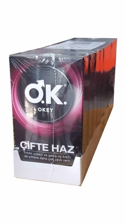 Okey Prezervatif 10'lu Çifte Haz Paket (10 Adet)