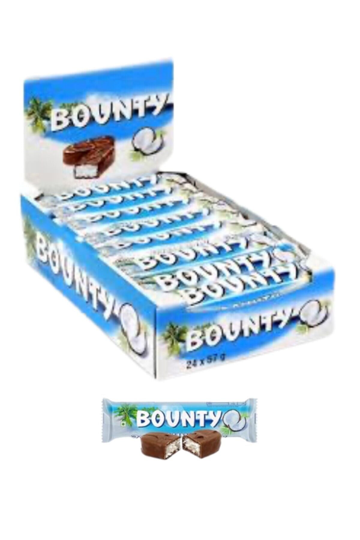 Bounty Hindistan Cevizli Çikolata 57 G * 24 Adet