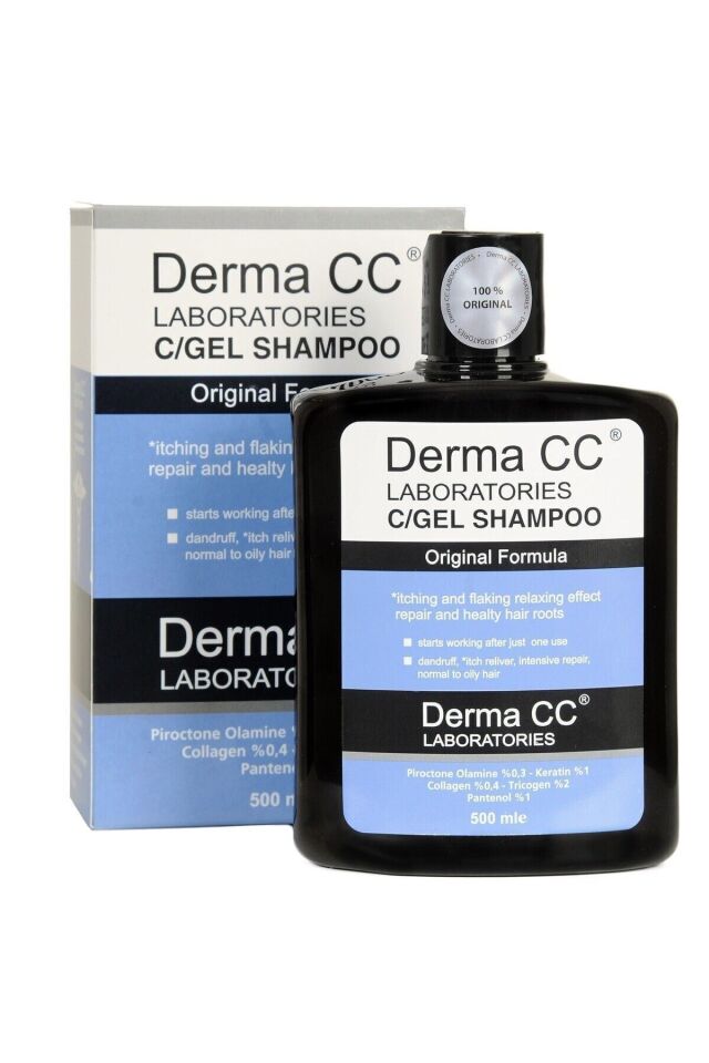 Derma CC LABORATORIES C/gel Shampoo - Saç Köklerini Onaran Bakım Şampuanı 500 ml