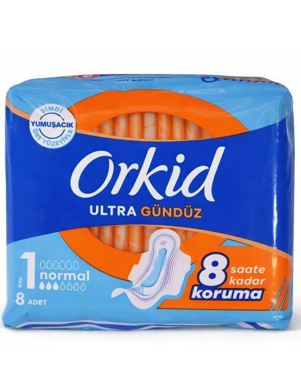 Orkid Hijyenik Ped Ultra Extra 8'li Normal Adet (1 Adet)