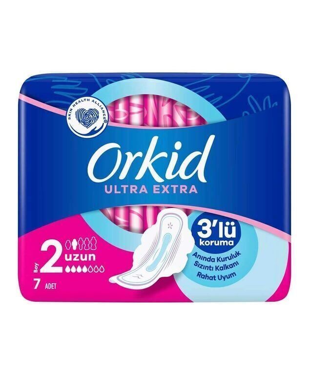 Orkid Hijyenik Ped Ultra Extra 7'li Uzun Adet (1 Adet)