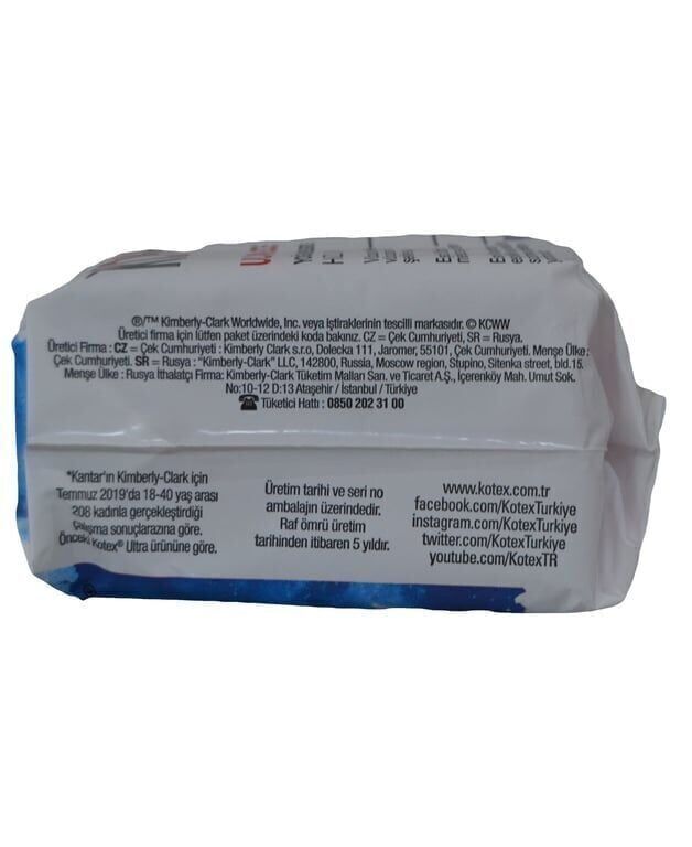 Kotex Ultra 6'lı Gece Hijyenik Ped Koli (24 Adet)