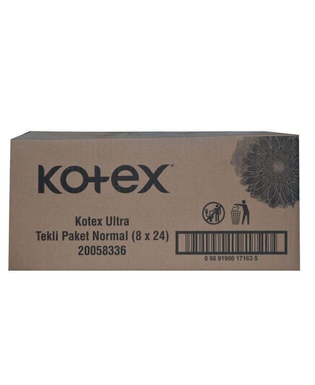 Kotex Hijyenik Ped Ultra 8'li Normal Koli (24 Adet)