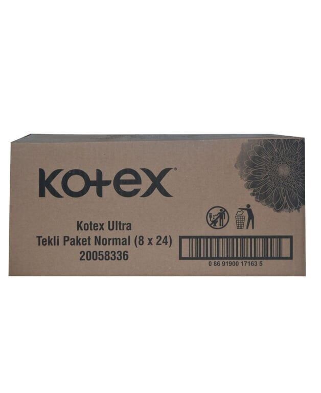 Kotex Hijyenik Ped Ultra 8'li Normal Koli (24 Adet)