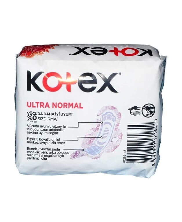Kotex Hijyenik Ped Ultra 8'li Normal Koli (24 Adet)