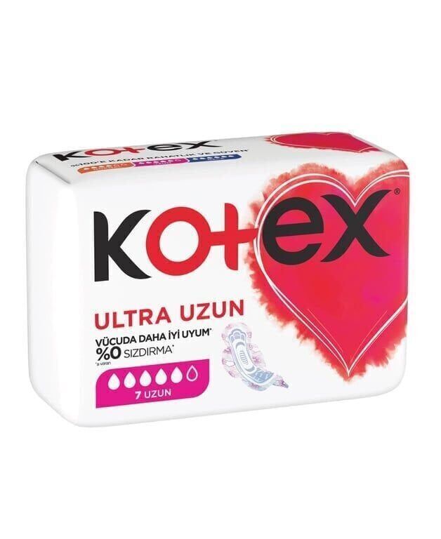 Kotex Hijyenik Ped Ultra 7'li Uzun Koli (24 Adet)