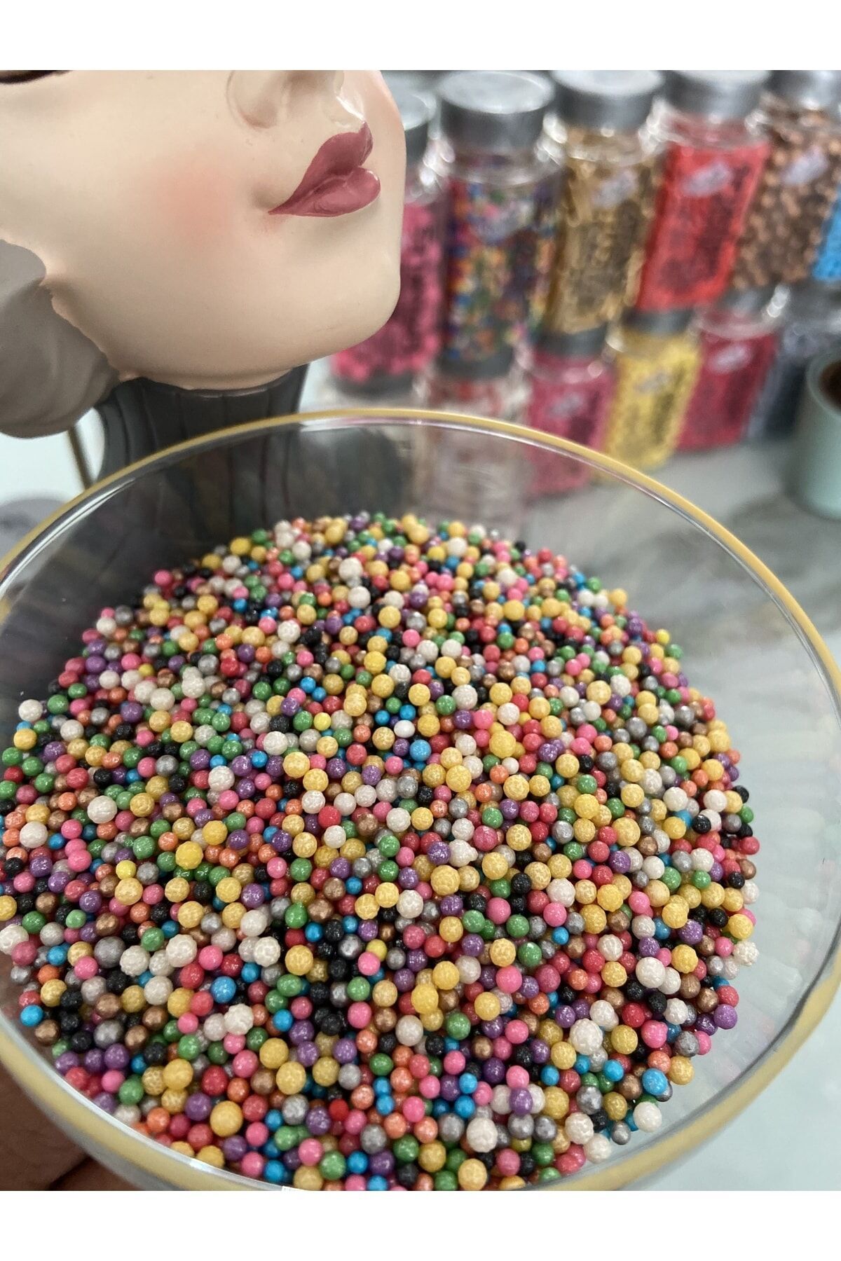 Pasta Süsü Konfeti Boncuk Şeker 100gr