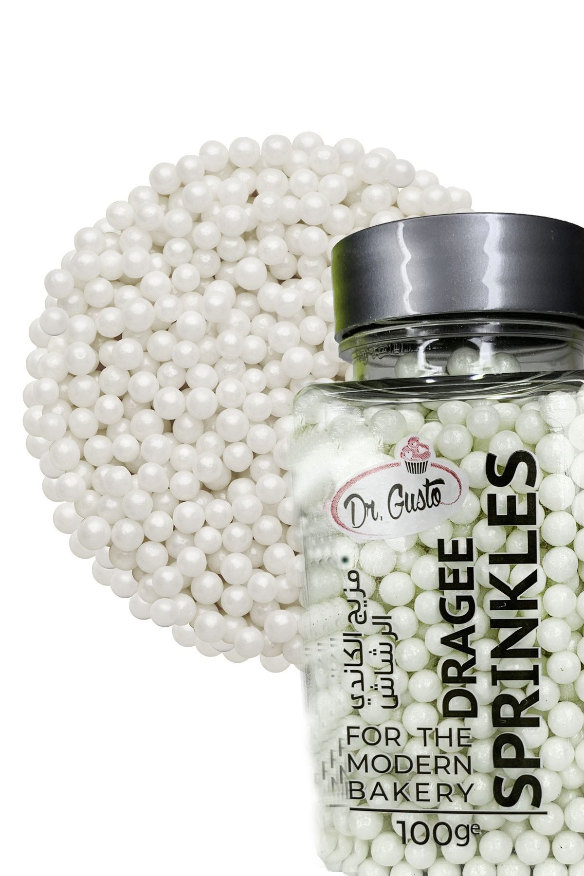 4 Mm Boncuk Inci Görünüm Pasta Süsleme Şekeri Sedef 100 gr