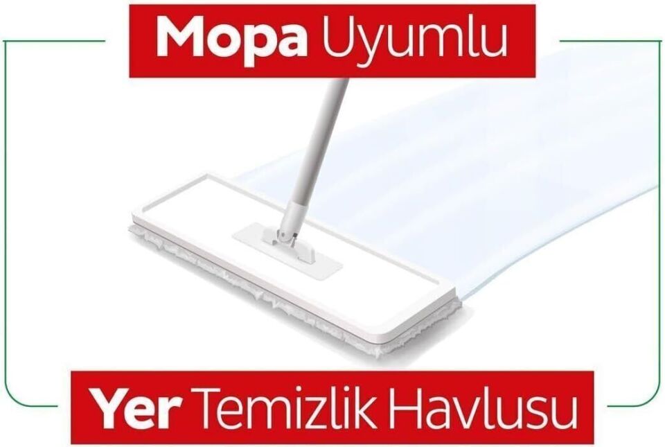 Sleepy Easy Clean Arap Sabunu Katkılı Mopa Uyumlu Yer Temizlik Havlusu 50 Yaprak Koli (3 Adet)