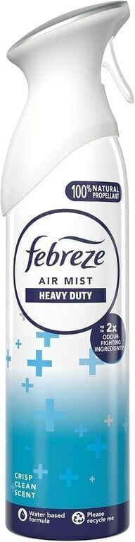 Febreze Ağır Kokular 185 ml Hava Ferahlatıcı Oda Spreyi Koli (8 Adet)