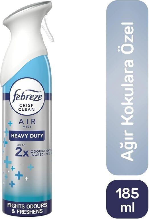 Febreze Ağır Kokular 185 ml Hava Ferahlatıcı Oda Spreyi Koli (8 Adet)
