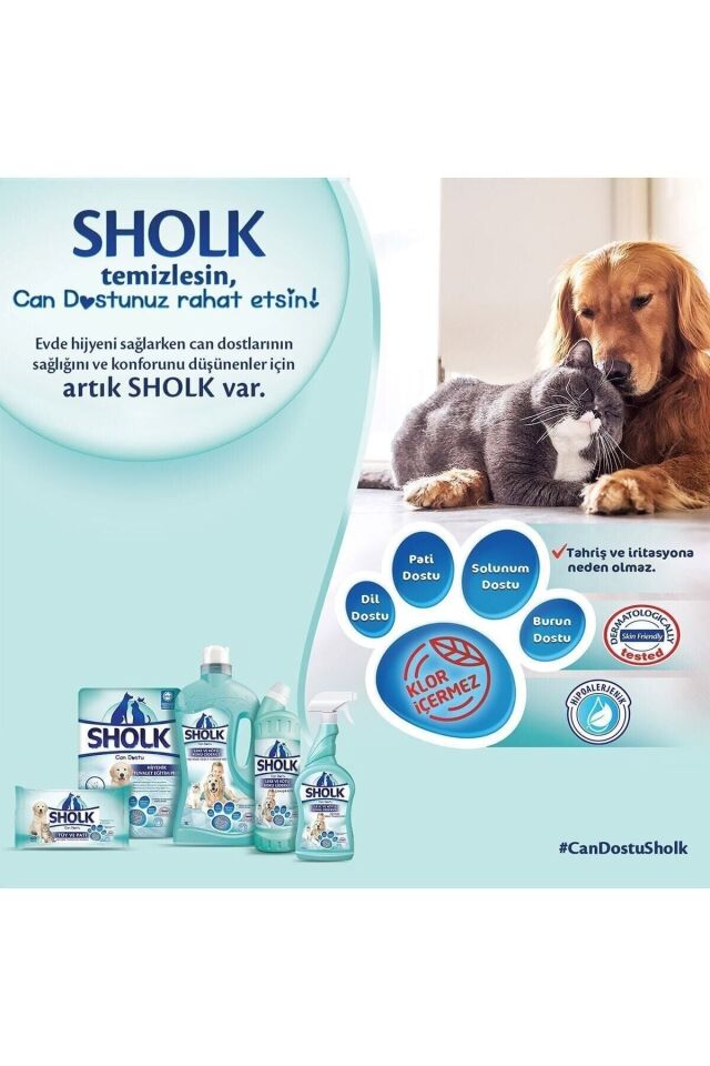 Evcil Hayvan Leke Ve Koku Giderici Oksijenli Çamaşır Suyu 750ml