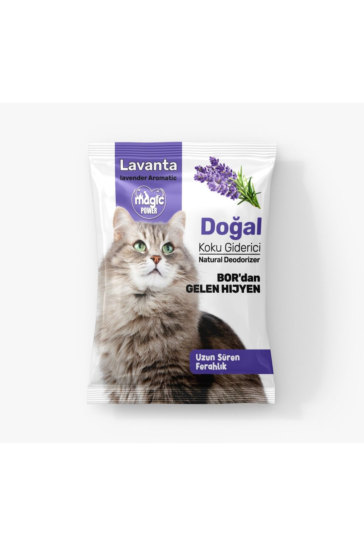 Doğal Koku Giderici Lavanta 25 gr 1 Adet, Kedi Kumu Koku Giderici