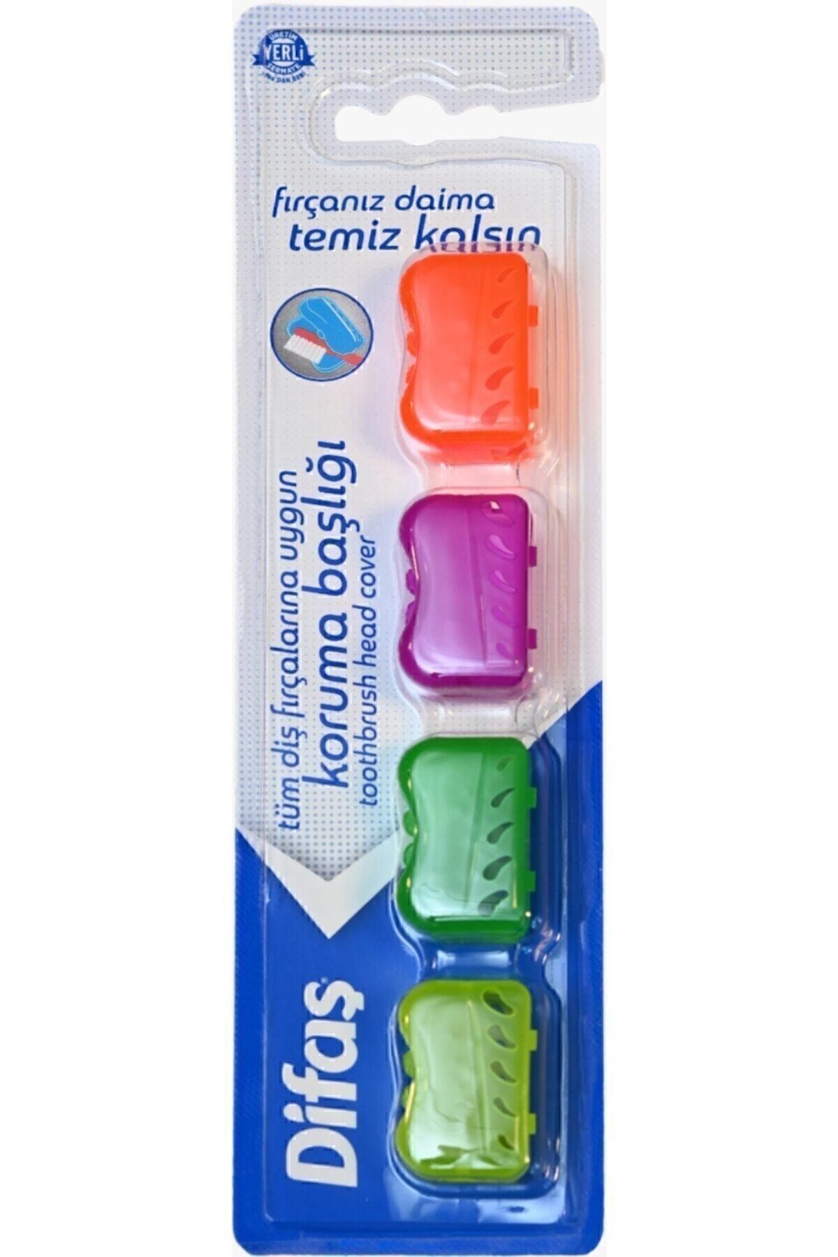 Diş Fırçası Koruma Başlığı - Koruma Kabı 4 Lü 1 Paket (TÜM DİŞ FIRÇALARINA UYGUN)