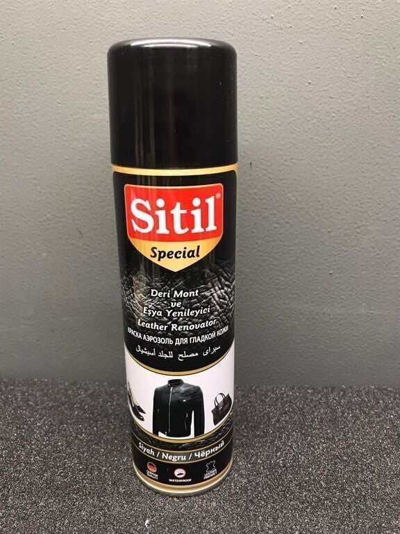 Sitil Sprey Mont Ve Deri Eşya Boyası 250ml Special Siyah Koli (48 Adet)