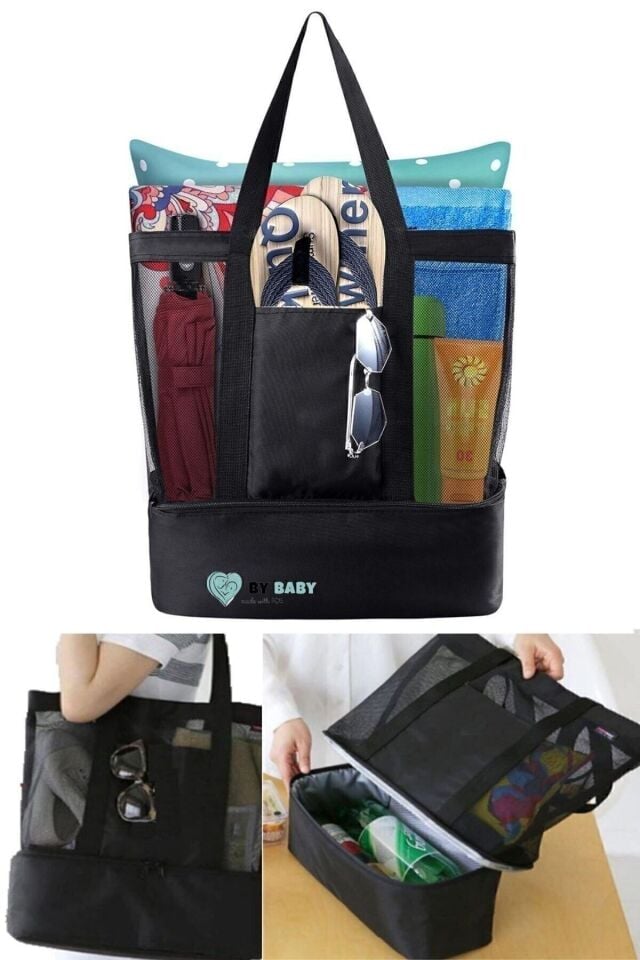 Bybaby Sıcak Soğuk Korumalı Buzluk Piknik Kamp Seyahat Veya Plaj Çantası