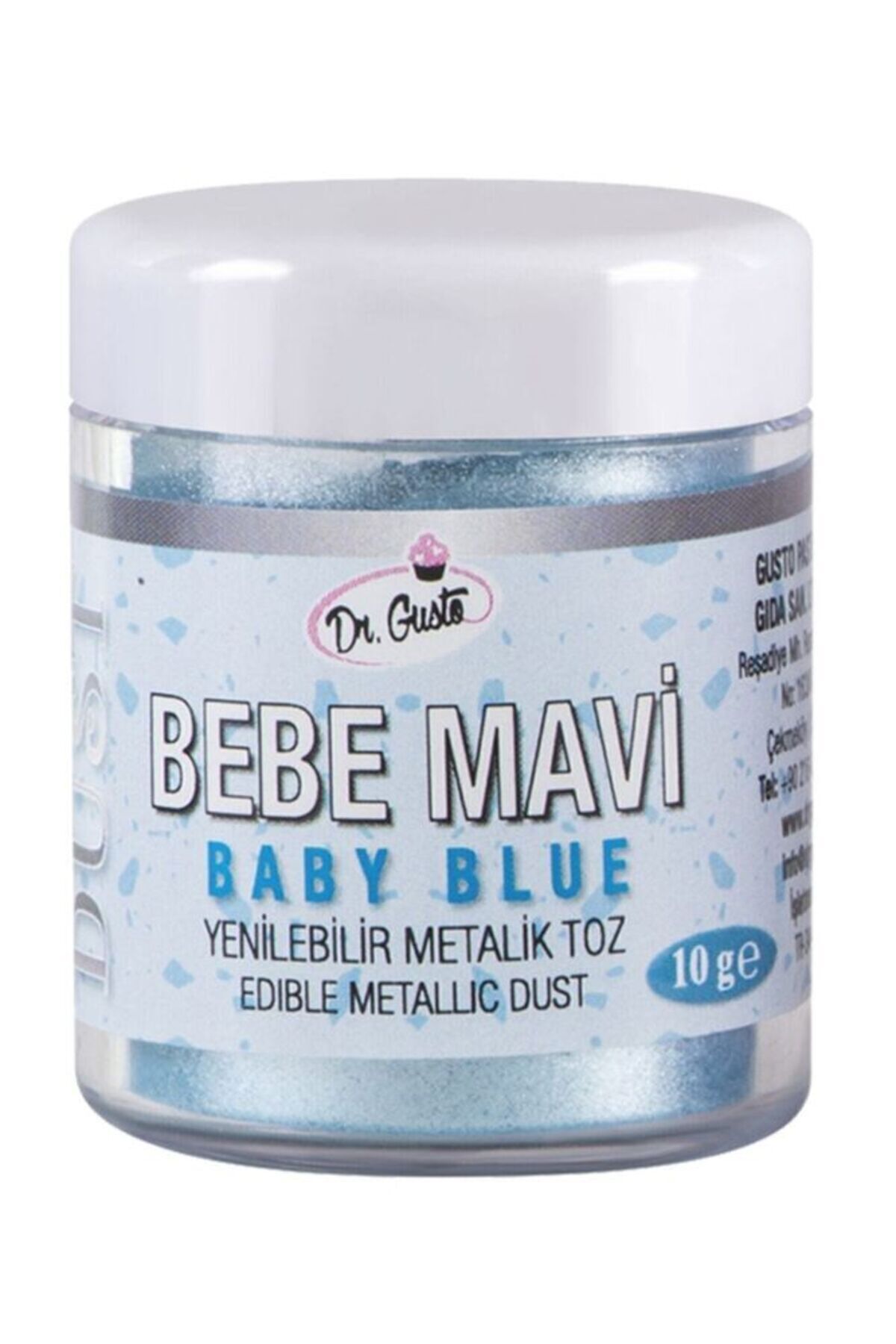 Metalik Toz 10 gr - Bebe Mavi
