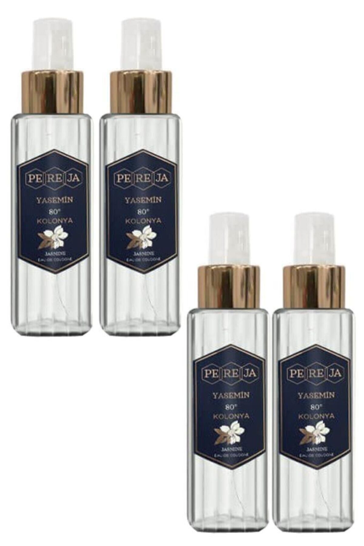 Yeşil Çay Kolonyası 100 ml Pet Ambalaj 4 Lü