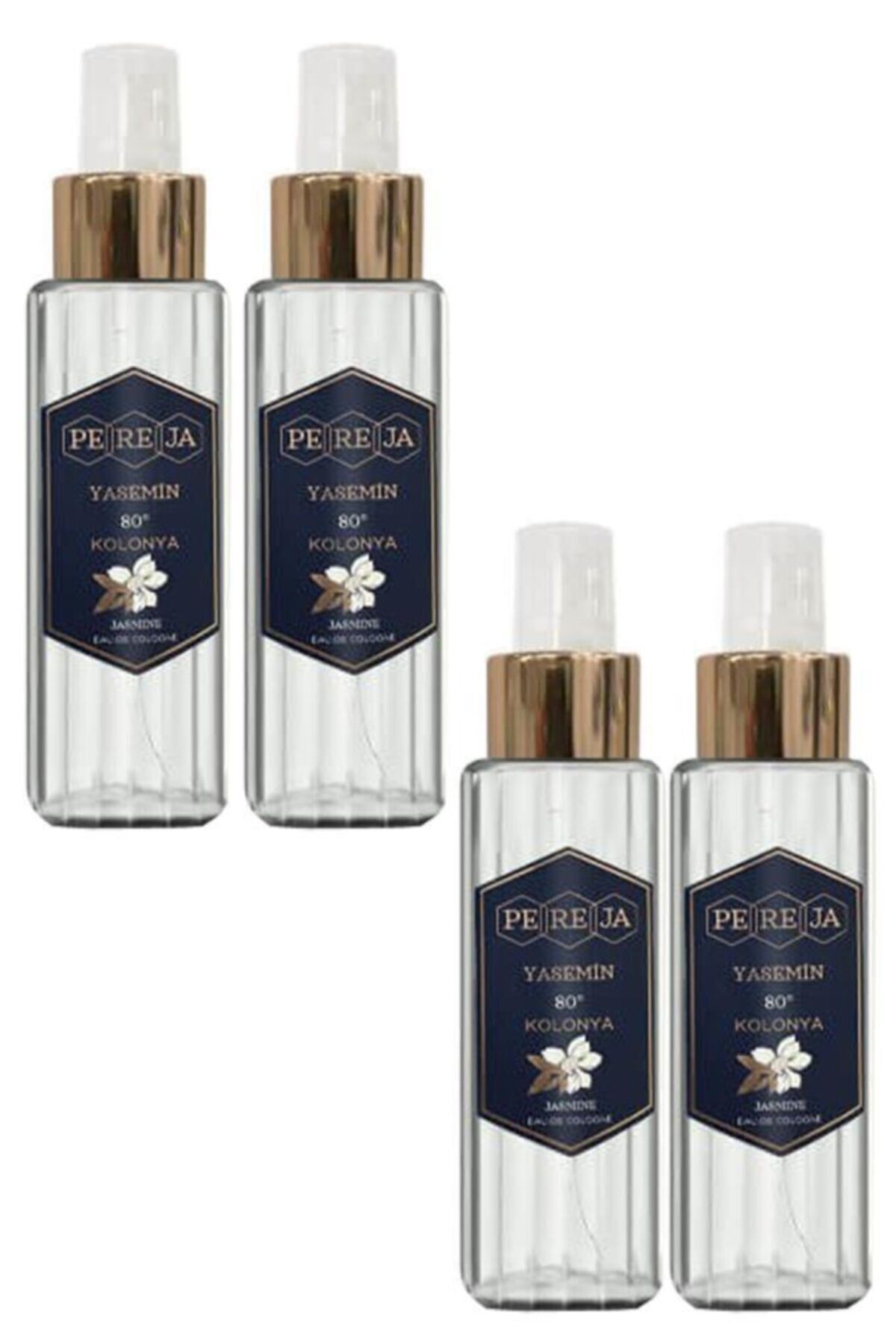 Pereja Yeşil Çay Kolonyası 100 ml Pet Ambalaj 4 Lü