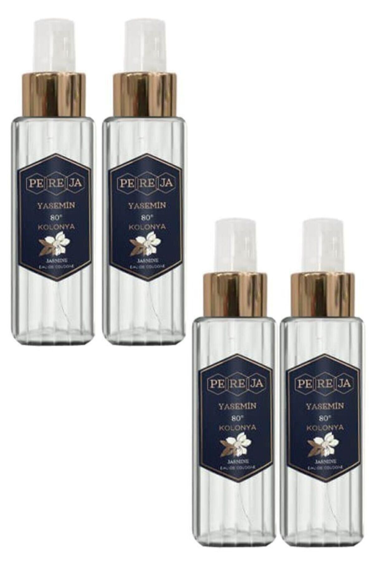 Pereja Yeşil Çay Kolonyası 100 ml Pet Ambalaj 4 Lü